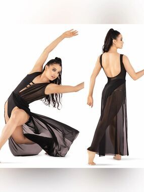 Tenth House 2 Die 4 Dance costume black lyrical contemporary EPIPHANY TD23416 MA